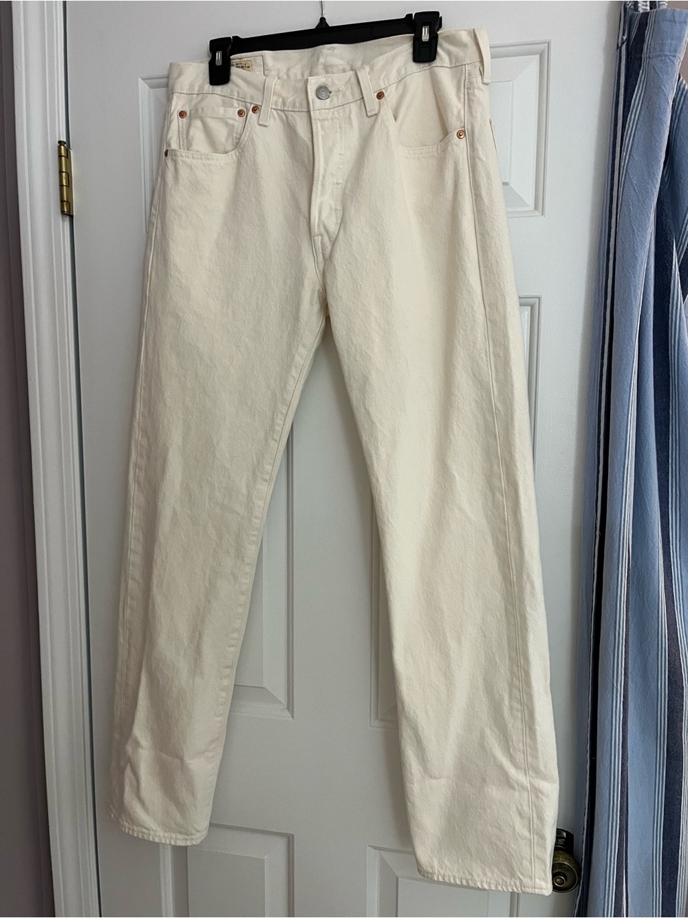 Levi's Cream Straight-Leg Jeans for Men